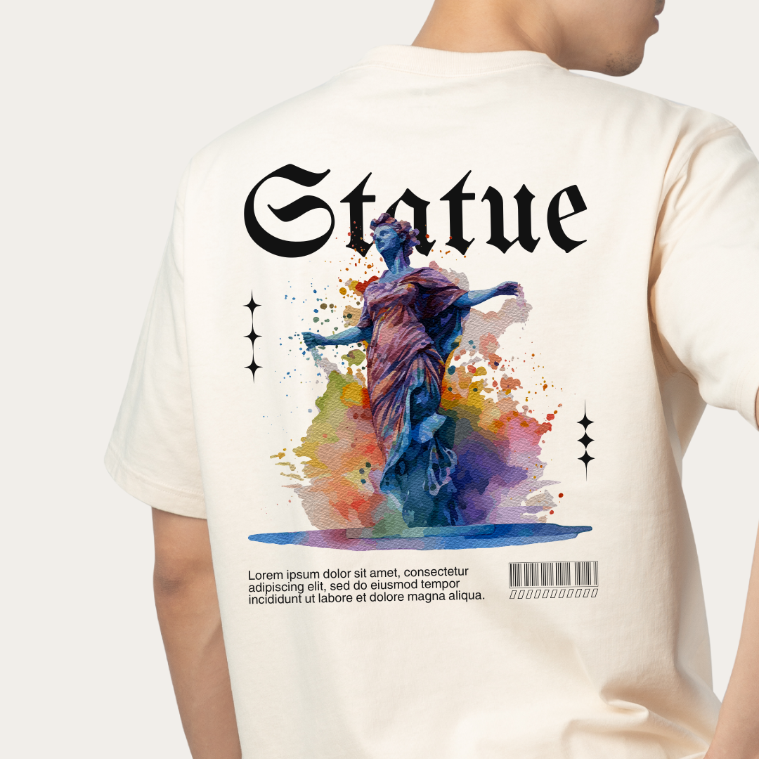 Cream and Black Minimalist Tshirt Mockup Instagram Post
